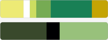 自然の奥深さを表現するグリーン